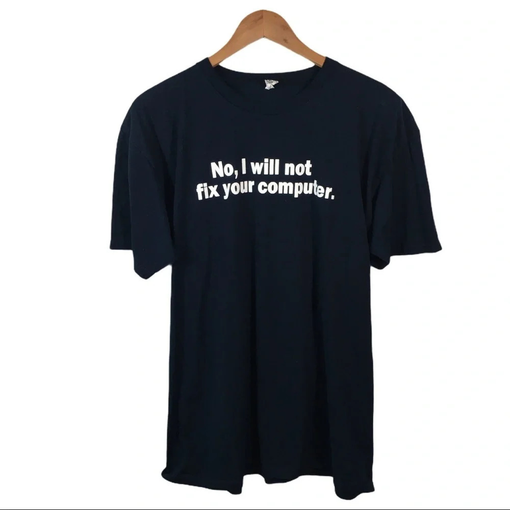 TS288 Alstyle Will not fix your computer Shirt XL